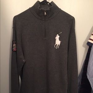 Ralph Lauren Men’s sz. L Grey Quarter Zip Sweater